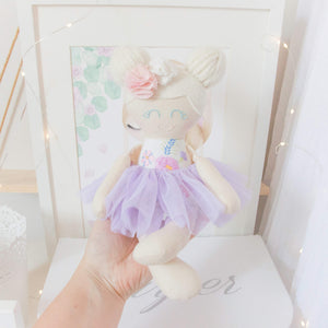 MEMORY DOLL "Luxe" Ballarina Heirloom Memories in Threads Cloth Doll