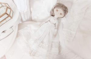 CUSTOM LISTING FOR DEBBIE - CUSTOM ORDER ONLY for Memories in Threads - "Royal Bridal" Delicate Ballerina Cloth Doll and Hair Repair