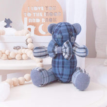 Load image into Gallery viewer, CUSTOM LISTING Jane M - Classic &quot;Biscuit&quot; Teddy Bear Memory Cloth Heirloom Doll DECOR CUSTOM ORDER ONLY, CUSTOM MAKE TIMES APPLY.