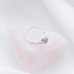MEMORY JEWELLERY "Peaches" Pear Halo Memories in Threads Ring