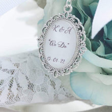 Load image into Gallery viewer, CUSTOM LISTING Ashley - &quot;Brindle&quot; Bride Oval Photo Charm Dangle ACCESSORY CUSTOM ORDER ONLY, CUSTOM MAKE TIMES APPLY.
