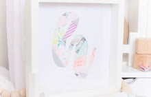 Load image into Gallery viewer, MEMORY FRAMED ART &quot;Letters of Love&quot; Memories in Threads Framed Art