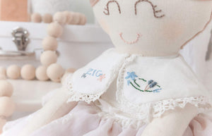 MEMORY DOLL "Luxe" Ballarina Heirloom Memories in Threads Cloth Doll