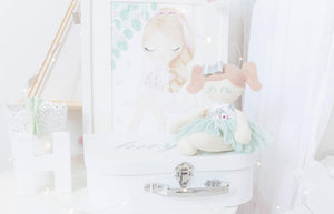 "Classic" Mini Mee Ballerina Modern Heirloom Cloth Doll - Mermaid